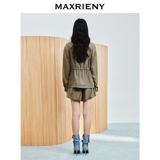 【商场同款-春游记】MAXRIENY金属环本布腰带花苞短裤25夏波嬉风(货号:MC86PA006) 商品图3
