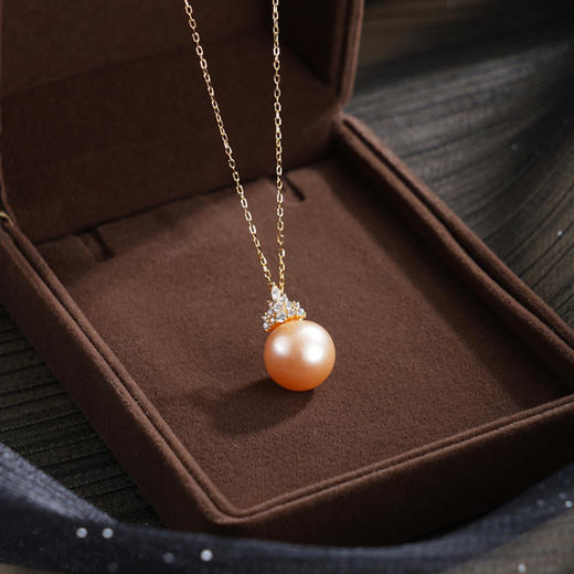 子佩集【沧海女皇】银S925珍珠惜王妃套链项链【MLTL053】镀金皇冠吊球2602 商品图1