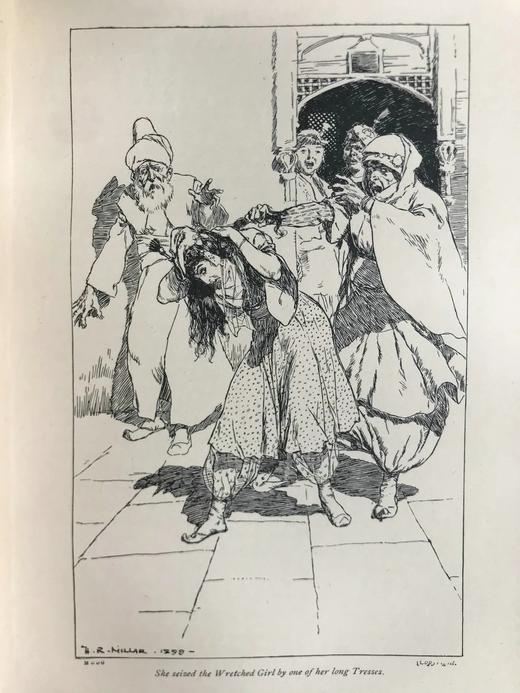 约20世纪早期 詹姆斯·莫里埃《伊斯法罕的哈吉巴巴历险记》 6幅插图 皮脊精装32开 商品图5