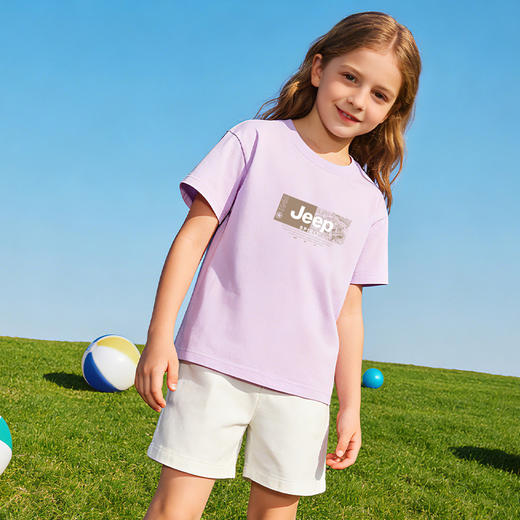 品牌直发【JEEP SPIRIT 儿童纯棉落肩T恤210TZ款 2件装】重磅200G儿童纯棉落肩T恤 如云感般柔软细腻 商品图5