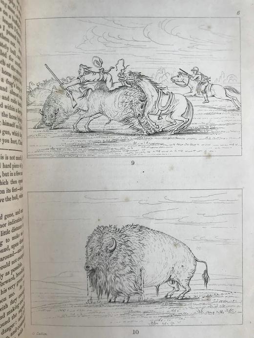 1848年 北美印第安人的礼仪、风俗和状况（全2卷） 360幅版画插图 真皮精装16开 商品图9