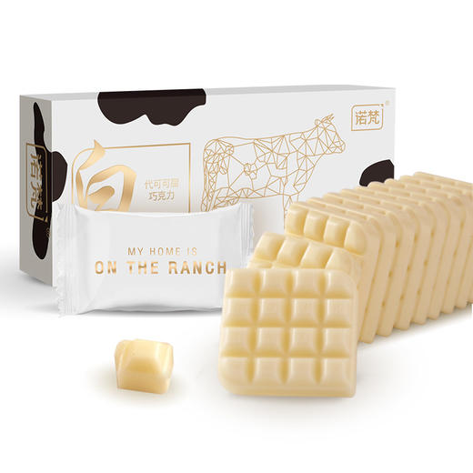 【醇香浓厚！细腻绵密】诺梵薄片巧克力110g原味抹茶草莓薄荷味巧克力糖果休闲零食品。xa 商品图2