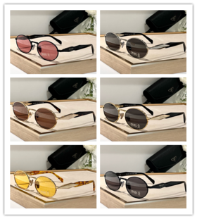 金属框圆形复古时尚太阳镜