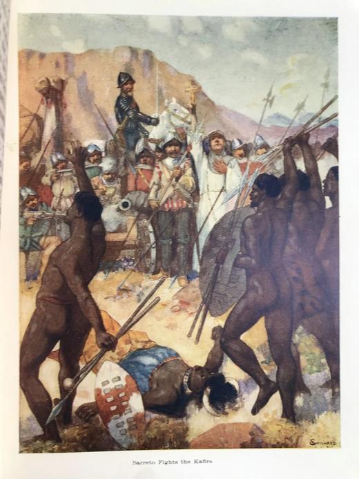 约20世纪早期 科尔文《帝国传奇：南非》 12幅彩色插图 漆布精装32开 商品图6