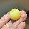 【青山特惠】24.6mm精品原矿俄料白花蜜蜡圆珠，做锁骨链超好看，8.48克 m72 商品缩略图4