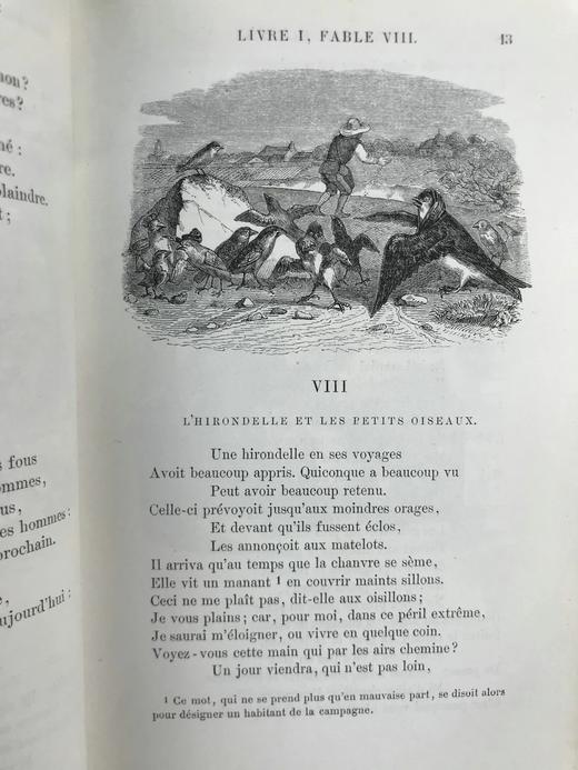 【法语】1864年 拉封丹寓言 格兰维尔240幅经典插图 真皮脊36开 商品图6
