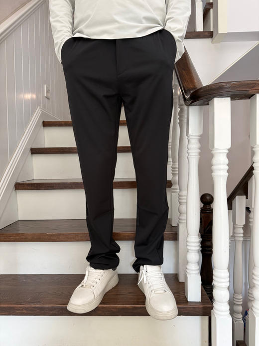 330-6 lp新款 春夏免烫抗皱男士商务休闲长裤 松紧腰 柔滑垂坠 老朱176/150穿32码很理想 商品图6