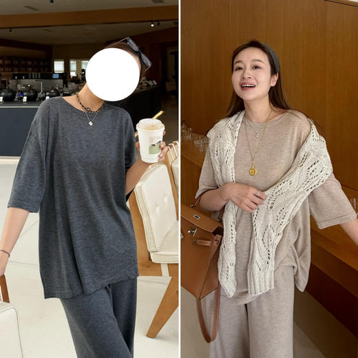 2603504   真丝羊毛 短袖上衣（单股） 商品图0