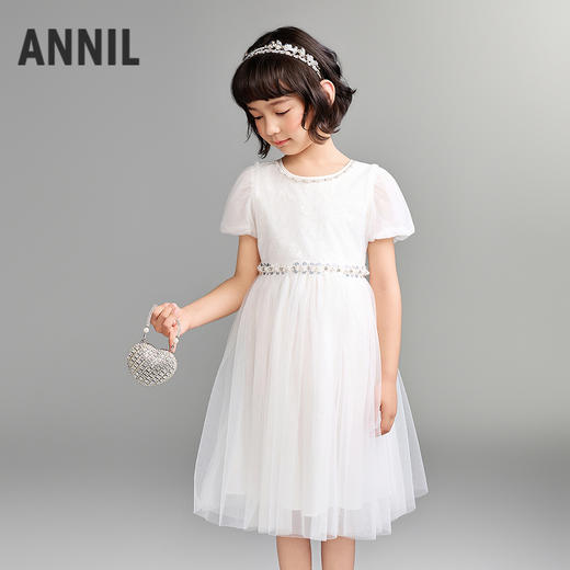 【实体店同款】女童礼裙夏季新款安奈儿童装AG623168 商品图0