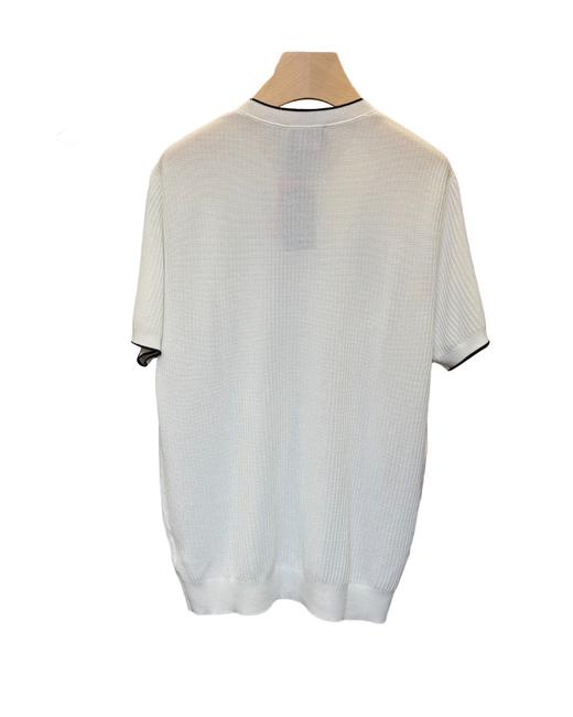 男款刺绣针织短袖T恤la 商品图2