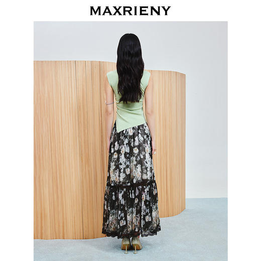 【商场同款-春游记】MAXRIENY不对称衣摆设计套头修身针织毛衫女(货号:MC86SW033) 商品图3