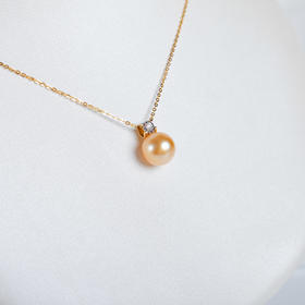 ⁶孤品：【南洋金珍珠】18K金钻石吊坠，10.2MM，编号DZS15，送银链，出证书，48小时鉴赏期——SS06-CR-YMZZ【HOT】