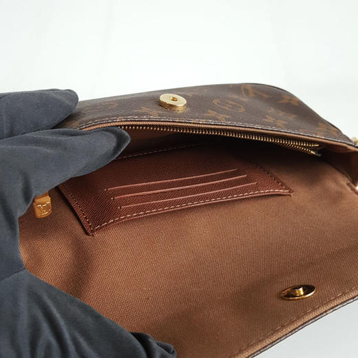 【95新】LV路易威登M81911棕色老花Ivy腋下包链条包单肩包女士210326AK13 商品图8