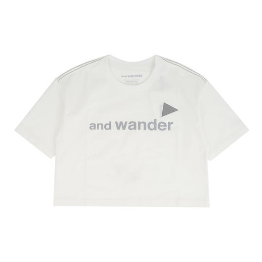 and wander Ref T (W)女装短款反光LOGO圆领短袖T恤 商品图4
