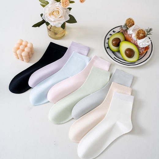 百棉系列净色光版百棉女袜-纪念日百货门店同款170695036 商品图5