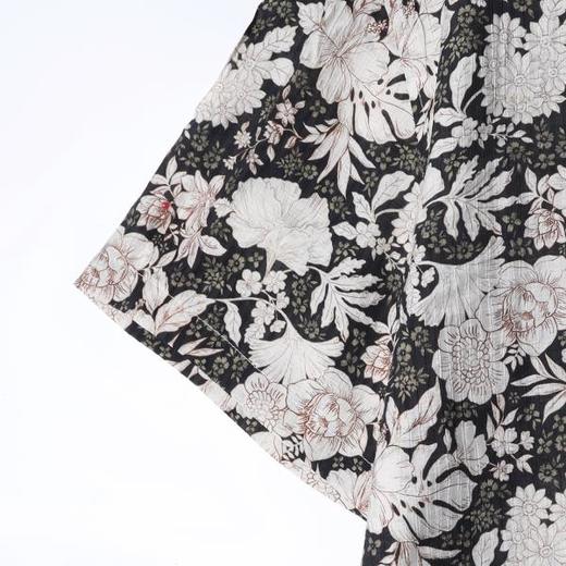 SDSA男装2026新款高贵轻奢复古撞色满印花卉翻领短袖衬衫百搭休闲 商品图2