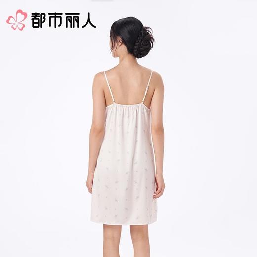 都市丽人睡衣女士睡衣薄家居服冰雪丝印花睡衣女士丝质吊带裙女装睡裙LHC6B7 商品图2