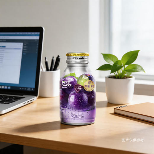 MM 山姆 恬蜜光年 多肉爆汁葡萄复合果汁饮品 270g*15 商品图4