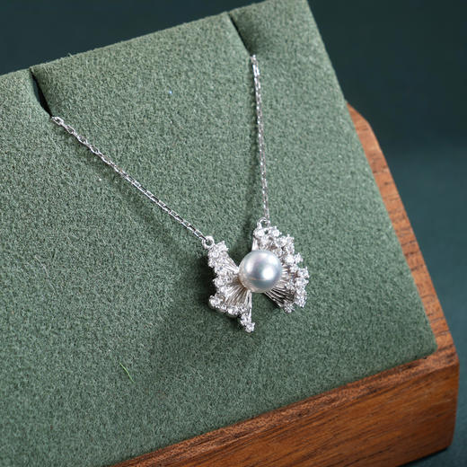 子佩集【柔光永结】银S925珍珠惜王妃套链项链【AYTL003】蝴蝶结2602 商品图0