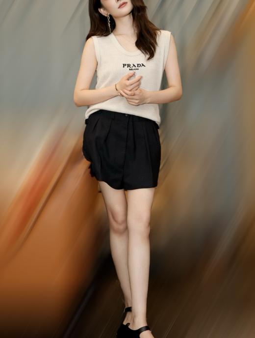 女款logo刺绣针织背心zh020 商品图3