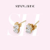 ShiningHouse[培育] 18k金钻石耳饰 刻面形人工真钻人造钻石K金耳钉时尚钻石耳饰耳环悦己送礼臻选【此商品不支持7天无理由退货退款】预计3日发货 商品缩略图0