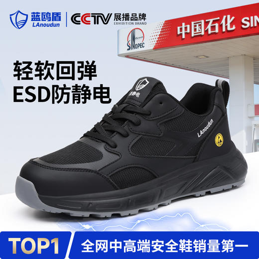 蓝鸥盾四季款新款防静电ESD低帮无包头无中底MD底 商品图3