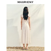 【商场同款】MAXRIENY法式宫廷抽绳连衣裙复古极简收腰长裙25夏款(货号:MC86DR022) 商品缩略图3