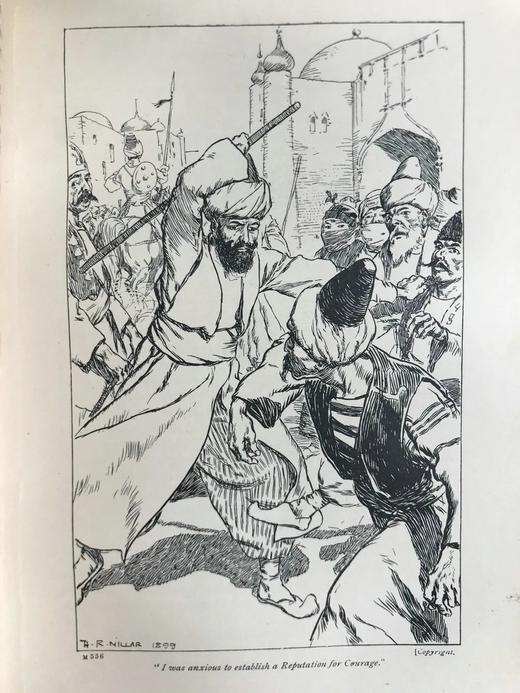 约20世纪早期 詹姆斯·莫里埃《伊斯法罕的哈吉巴巴历险记》 6幅插图 皮脊精装32开 商品图6