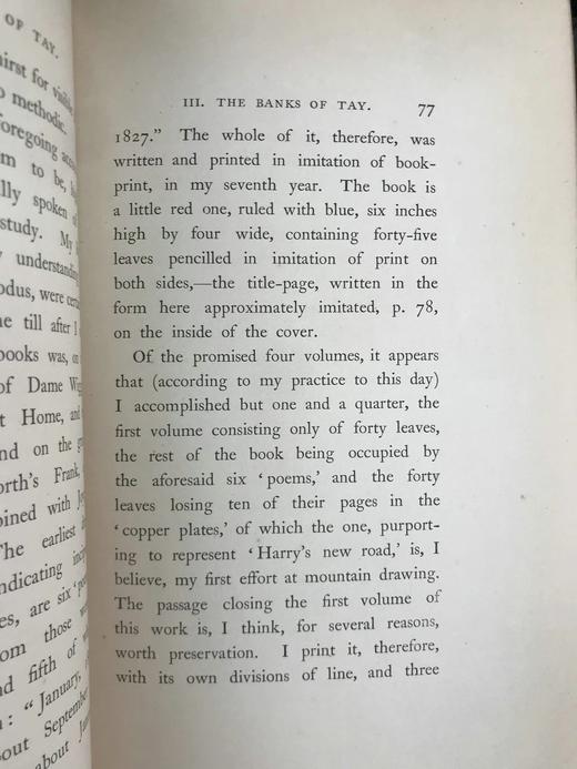 1886年 约翰·罗斯金《往事录》（全2卷） 配钢版画插图 漆布精装18开 商品图6