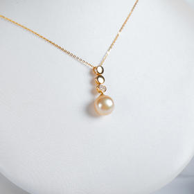 ⁶孤品：【南洋金珍珠】18K金钻石吊坠，11.16MM，编号DZS19，送银链，出证书，48小时鉴赏期——SS06-CR-YMZZ【HOT】