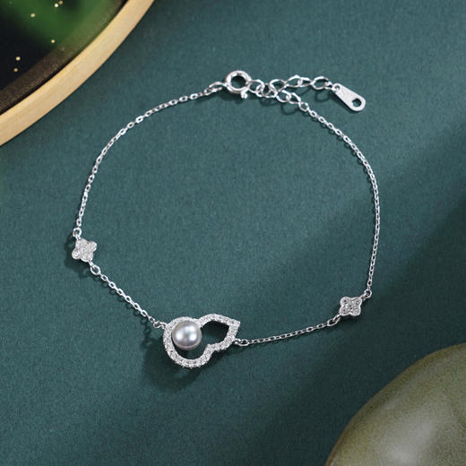 子佩集【福禄璀璨】银S925珍珠惜王妃套链手链【QJTL002】葫芦四叶草2602 商品图0