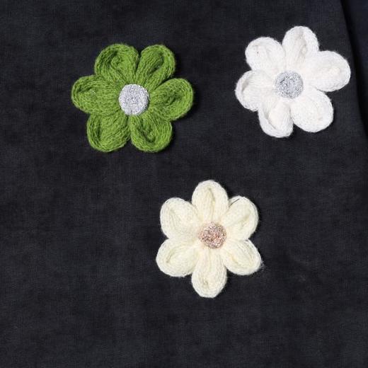 SDSA男装2026新款轻奢潮牌彩色立体花朵装饰设计圆领短袖T恤百搭 商品图3