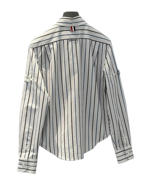 女款条纹长袖衬衫hu022 商品图1