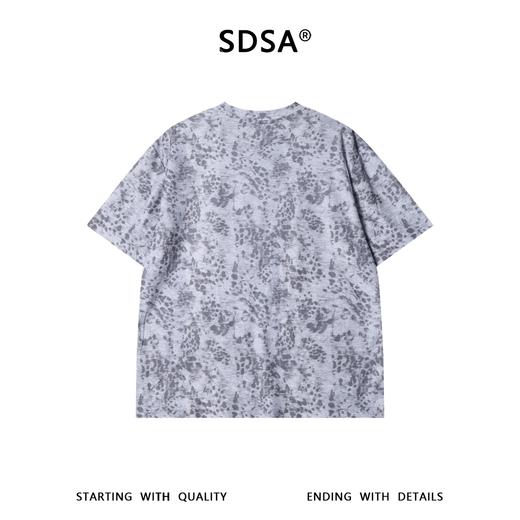 夏季高级感新款男士豹纹清新色调品味韩系圆领短袖T恤百搭时尚 商品图4