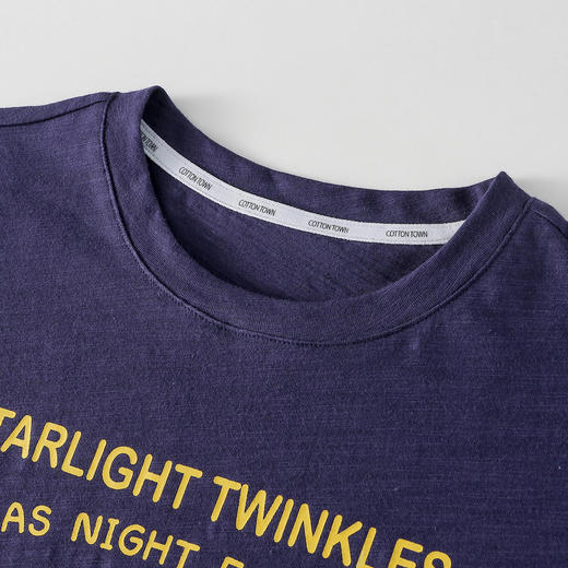 【10A抗菌纯棉】棉花堂夏款晚安熊童趣印花竹节棉儿童短袖T恤 ----FA61133 商品图9