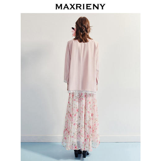 【商场同款】MAXRIENY精致日常直身流线型七分袖外套25夏通勤上衣(货号:MC86JA273) 商品图3