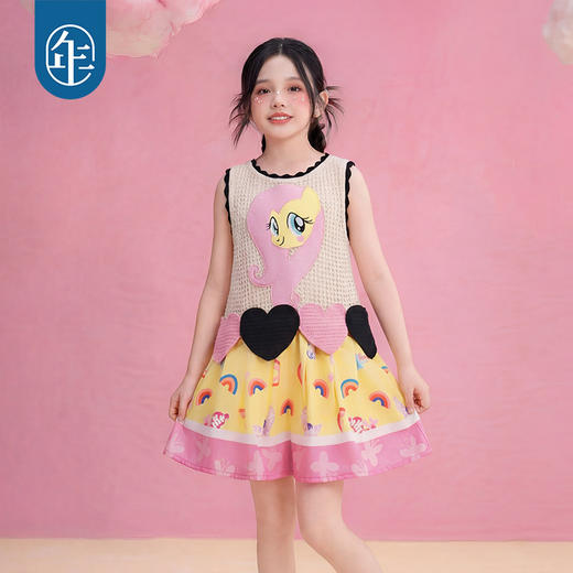 小马宝莉联名年衣童装针织背心夏季新款女童卡通可爱吊带无袖上衣 商品图3