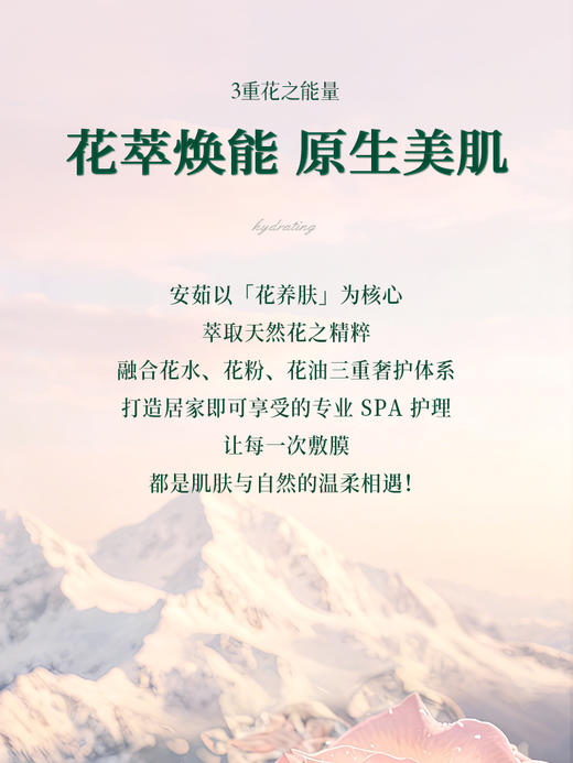 【新品预售】安茹玫瑰软膜SAP护理组合：水润通透弹润饱满花萃焕能透亮肌肤 商品图2