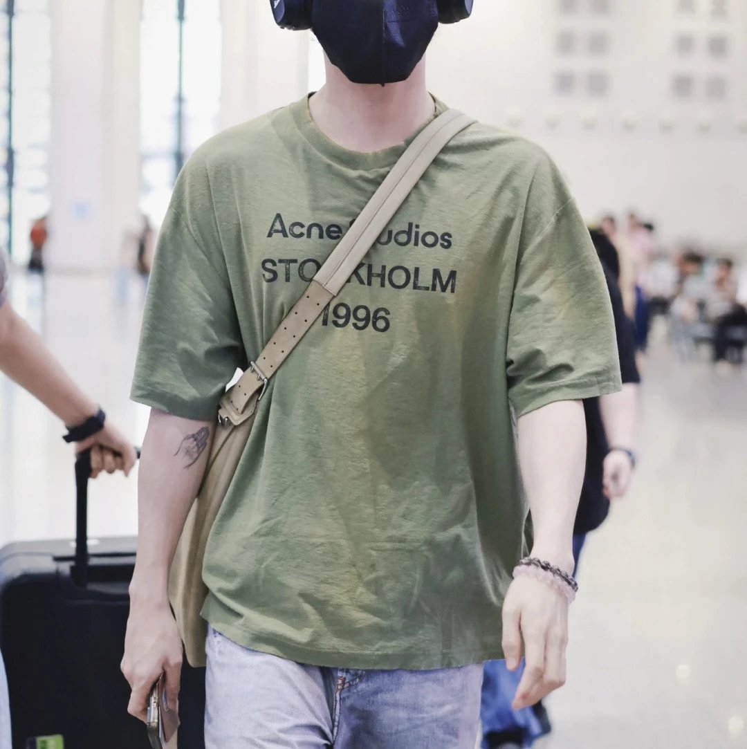 重磅渠道！ 1996短袖   一周发货  男女同款6色短袖  AC宽松版型T恤  做旧炒色TEE