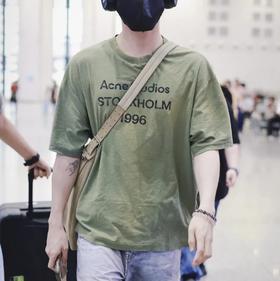 重磅渠道！ 1996短袖   一周发货  男女同款6色短袖  AC宽松版型T恤  做旧炒色TEE