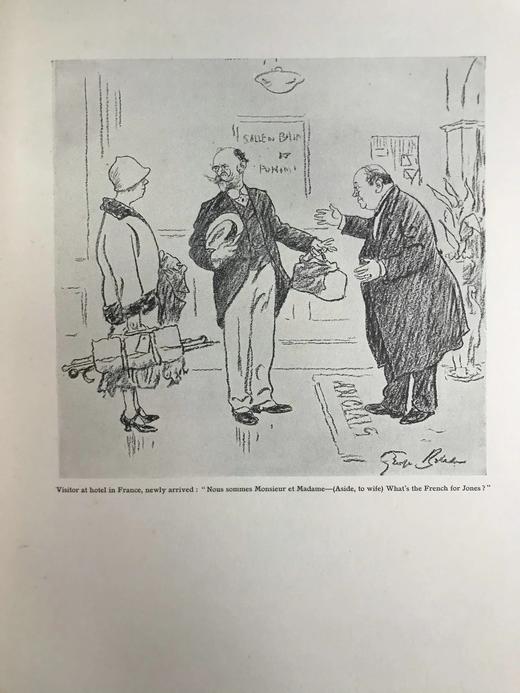 1926年 《笨拙》插画家乔治·贝尔彻漫画集 数十幅插图 精装大16开 商品图13