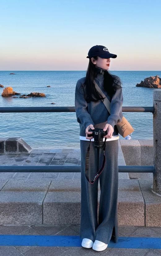 品牌直发特价ELLE厚底松糕纯皮小白鞋 商品图8