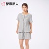 都市丽人睡衣女士睡衣薄家居服40支TC拉架睡衣女士棉质短袖套装女装短袖短裤LHC1C6 商品缩略图1