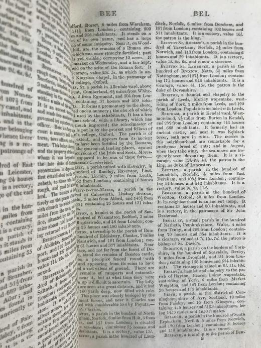 1808年 本杰明·皮茨·卡珀《联合王国地名辞典》 含地图插图真皮精装32开 商品图5