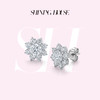 ShiningHouse[培育] 18k金钻石耳饰 圆钻形1克拉钻人工真钻人造钻石K金耳钉简约钻石耳饰耳环悦己送礼臻选【此商品不支持7天无理由退货退款】预计3日发货 商品缩略图0