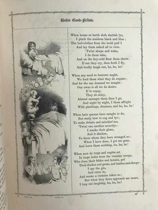 工坊特装本！1842年 英国民谣集 约百余幅版画插图 真皮精装16开 商品图8