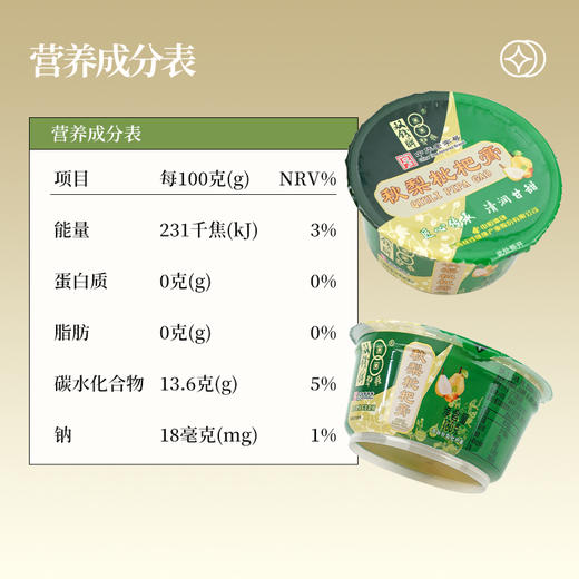 广西梧州双钱秋梨枇杷膏 塑碗装180g*4碗 休闲零食下午茶中华老字号 商品图4