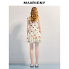 【曾宥臻同款】MAXRIENY精致优雅红花绣花连衣裙飞飞袖短款收腰裙(货号:MC86DR272) 商品缩略图3