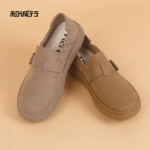 和诚行2026春季新款轻便一脚蹬懒人鞋时尚通勤百搭运动男式休闲鞋0930277 商品图2