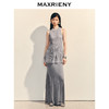 【商场同款】MAXRIENY宽松a摆针织衫25夏肌理感挂脖欧根纱上衣(货号:MC86SW026) 商品缩略图2